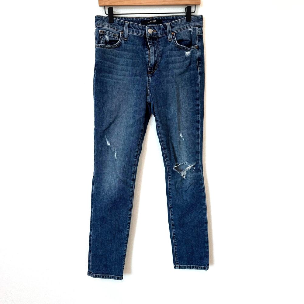 Joe's Jeans Boyfriend Slim Ankle High Rise Denim Jeans Size 27-Brushy - Picture 2 of 8